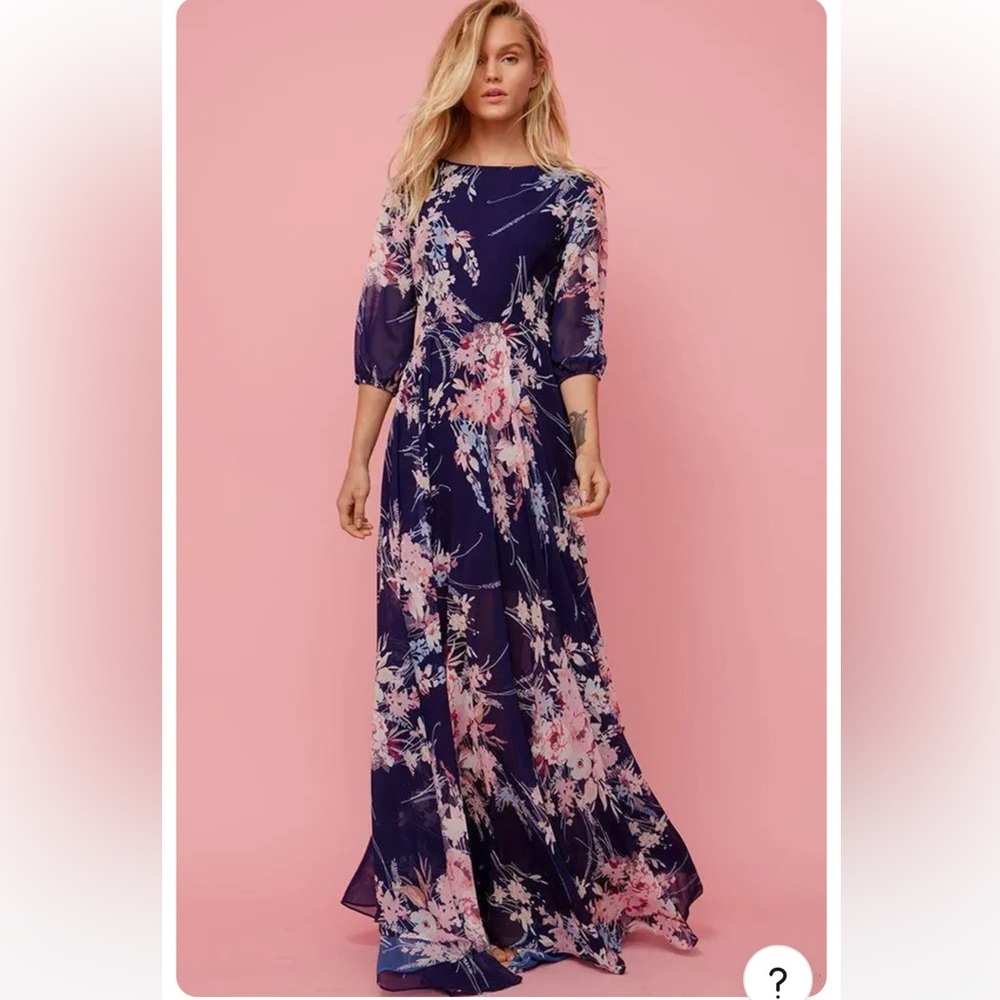 Yumi Kim Woodstock Maxi Dress - Botanical Garden - Blue & Blush